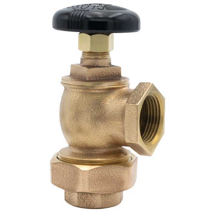 Legend Valves 110-145 1" Cast Bronze Steam Convector Angle Valve