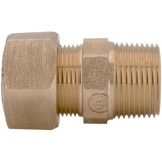 Legend Valves 313-144NL 3/4" No Lead Cast Bronze Water Service CTS Ring Compression x MNPT Adapter