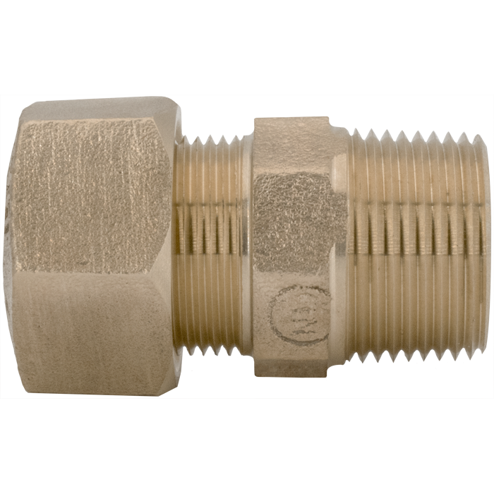 Legend Valves 313-147NL 1-1/2" No Lead Cast Bronze Water Service CTS Ring Compression x MNPT Adapter