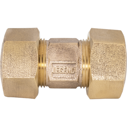 Legend Valves 313-154NL 3/4" No Lead Cast Bronze Water Service CTS Ring Compression Coupling