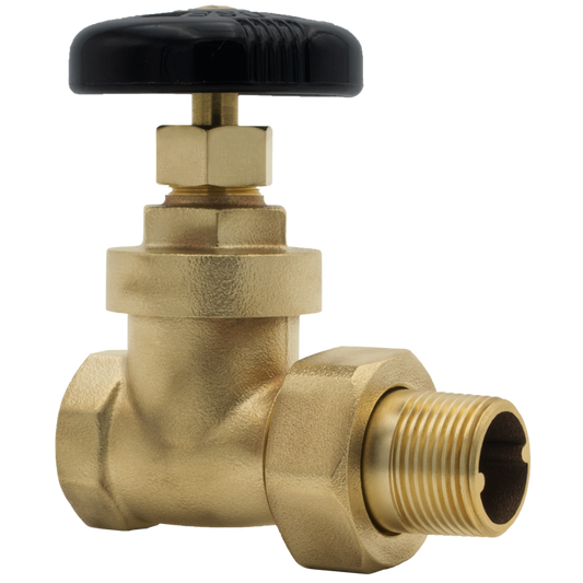 Legend Valves 110-247 1-1/2" Yellow Brass Radiator Gate Valve