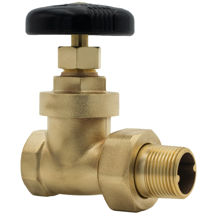 Legend Valves 110-246 1-1/4" Yellow Brass Radiator Gate Valve