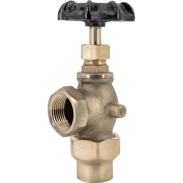 Legend Valves 111-106NL 1" x 1" No Lead Cast Bronze Meter Angle Valve