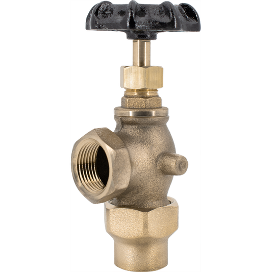 Legend Valves 111-106NL 1" x 1" No Lead Cast Bronze Meter Angle Valve