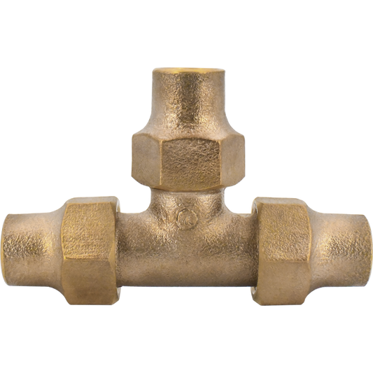 Legend Valves 313-374NL 3/4" No Lead Cast Bronze Water Service Flare Tee