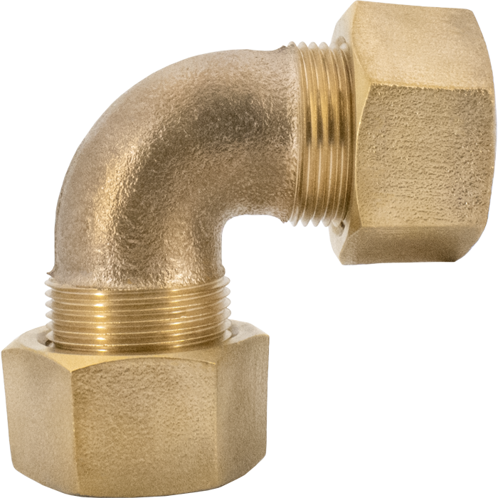Legend Valves 313-354NL 3/4" No Lead Cast Bronze Water Service Ring Compression Quarter-Bend