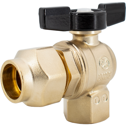 Legend Valves 111-123NL 3/4" x 3/4" No Lead Forged Brass 1/4-Turn Meter Valve