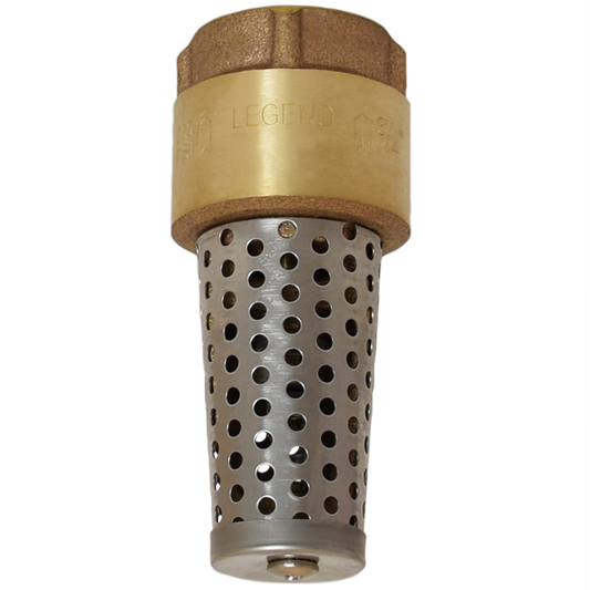 Legend Valves 105-474NL 3/4" No Lead Cast Bronze Foot Valve with Screen