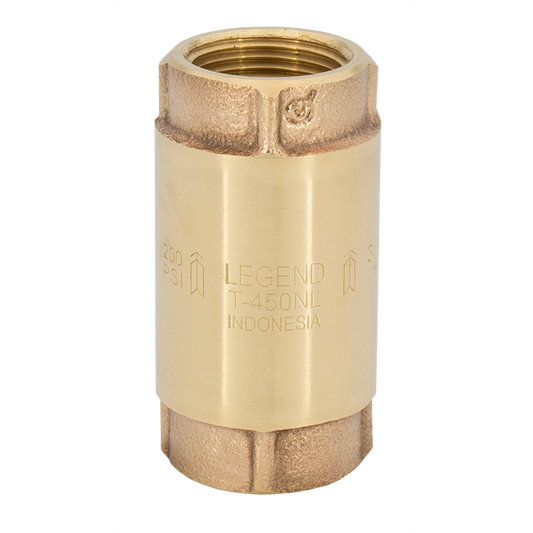 Legend Valves 105-431NL 4" No Lead Cast Bronze In-Line Check Valve