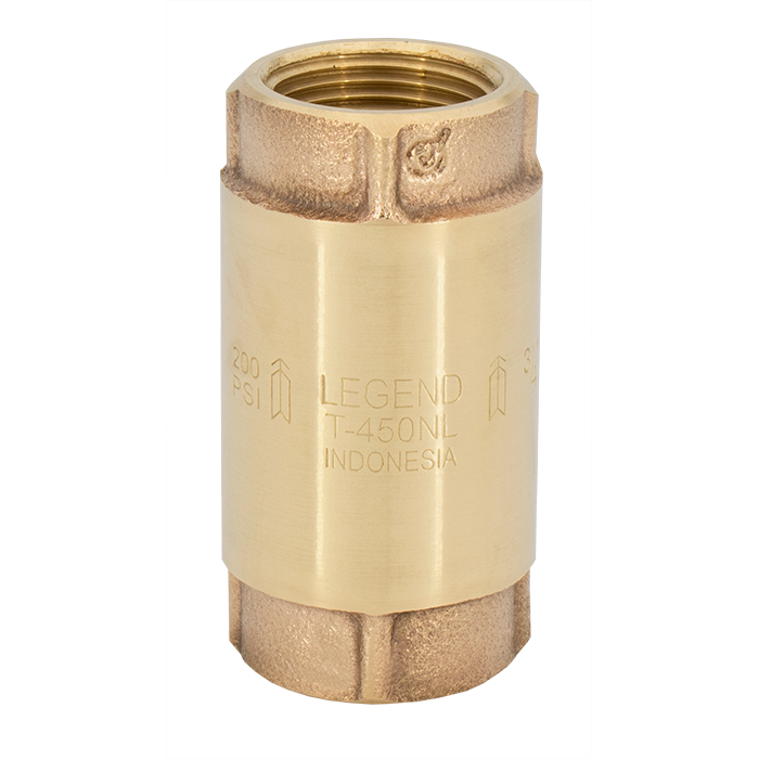 Legend Valves 105-427NL 1-1/2" No Lead Cast Bronze In-Line Check Valve