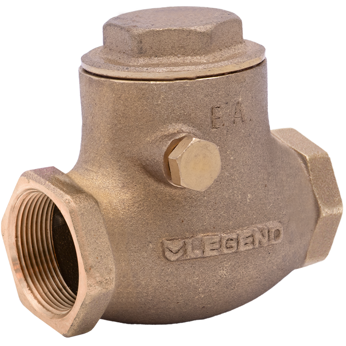 Legend Valves 105-109 2-1/2" Forged Brass Swing Check Valve