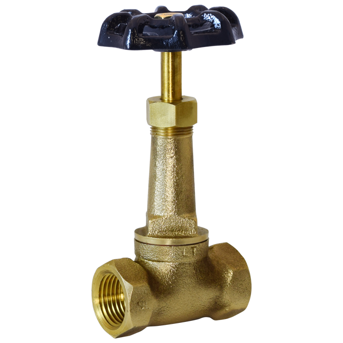 Legend Valves 107-253NL 1/2" No Lead Brass Long Bonnet Straight Stop Valve