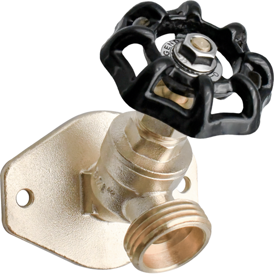 Legend Valves 107-182P 3/4" Forged Brass Sillcock with Extra-Wide Diamond-Shaped Sill Flange