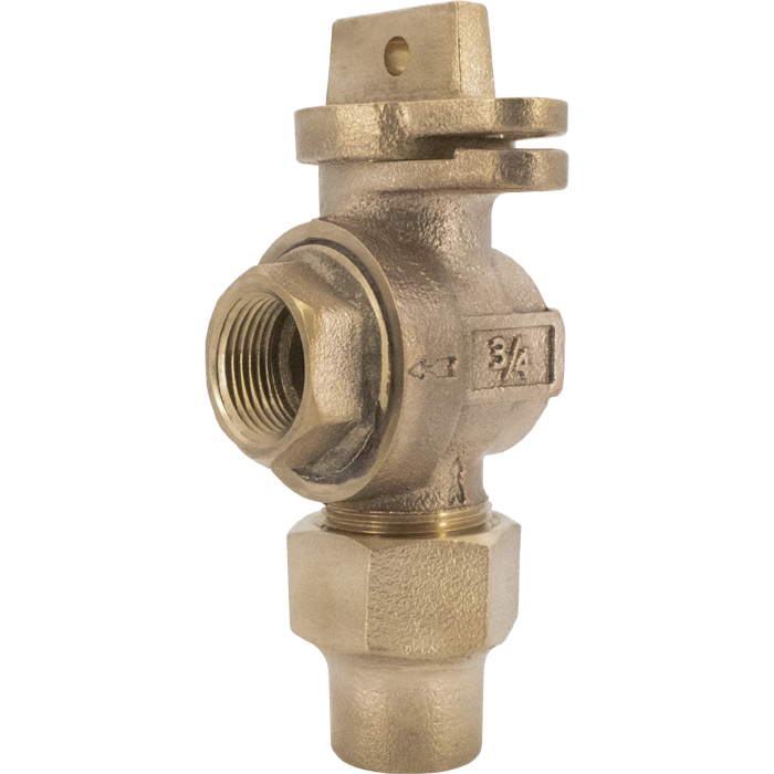 Legend Valves 314-124NL 3/4" No Lead Cast Bronze Water Service FNPT x Flare 1/4-Turn Ball-Type Meter Valve