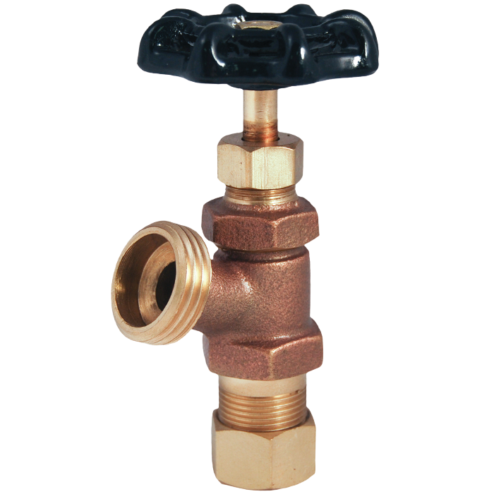 Legend Valves 107-157NL 1/2" No Lead Forged Brass Compression Boiler Drain