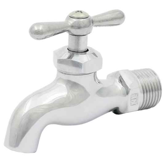 Legend Valves 107-423 1/2" Chrome-Plated Brass Plain End Hose Bibb
