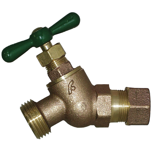Legend Valves 107-277NL 1/2" No Lead Brass Heavy-Pattern No-Kink Hose Bibb