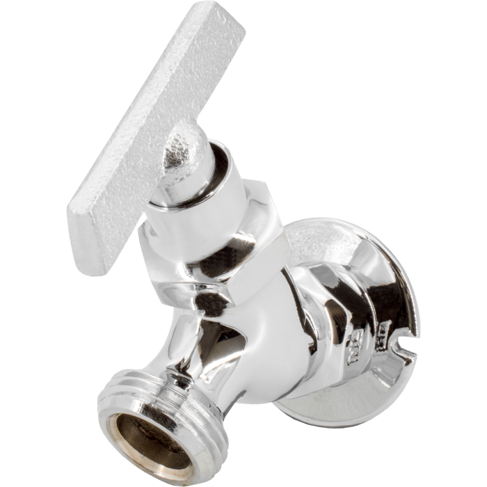 Legend Valves 107-407NL 1/2" No Lead Chrome-Plated Brass Commercial Sillcock with Lockshield & Key