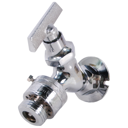 Legend Valves 107-418NL 3/4" No Lead Chrome-Plated Brass Commercial Sillcock with Vacuum Breaker, Lockshield, & Key