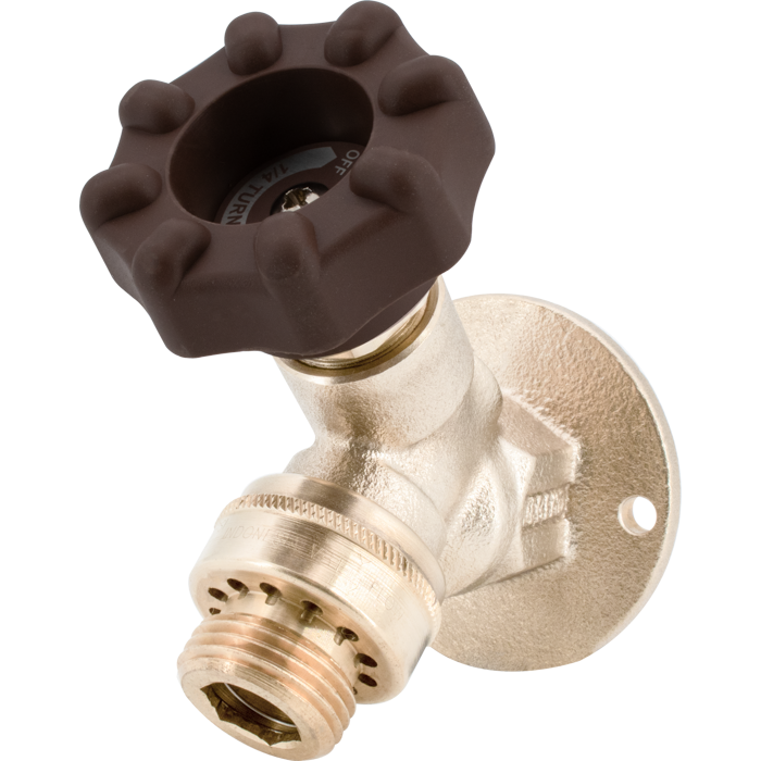 Legend Valves 107-431 1/2" Forged Brass 1/4-Turn Ball-Type Commercial Sillcock with Softouch Handle, Integral Vacuum Breaker, and Loose Key