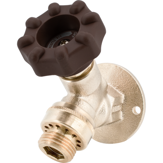 Legend Valves 107-431 1/2" Forged Brass 1/4-Turn Ball-Type Commercial Sillcock with Softouch Handle, Integral Vacuum Breaker, and Loose Key