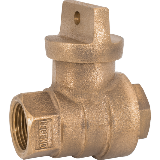 Legend Valves 314-258NL 2" No Lead Cast Bronze Water Service FNPT Curb Stop Valve