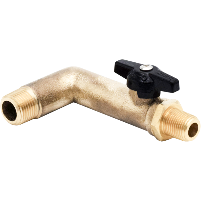 Legend Valves 111-205 1/2" x 3/8" Forged Brass 1/4-Turn Ball-Type MNPT Oil Tank Valve