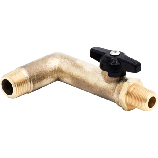 Legend Valves 111-205 1/2" x 3/8" Forged Brass 1/4-Turn Ball-Type MNPT Oil Tank Valve