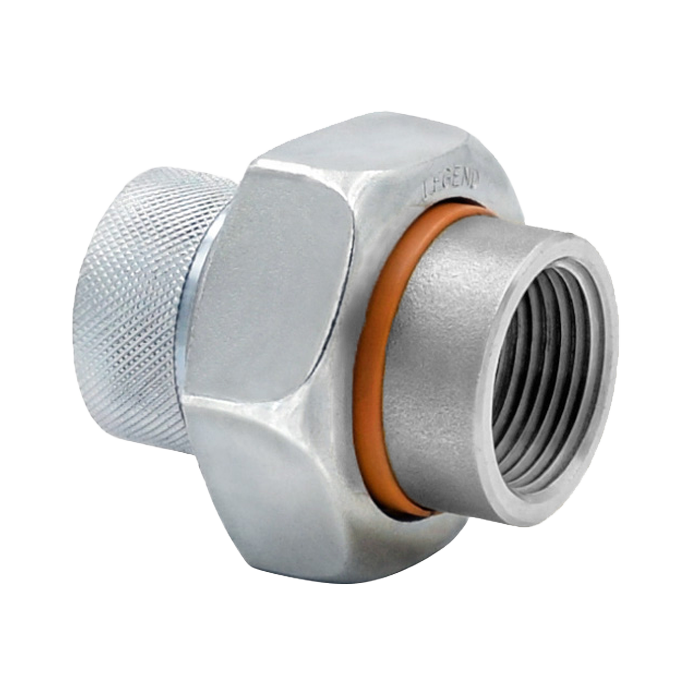 Legend Valves 301-307 1-1/2" Galvanized Steel Dielectric Union