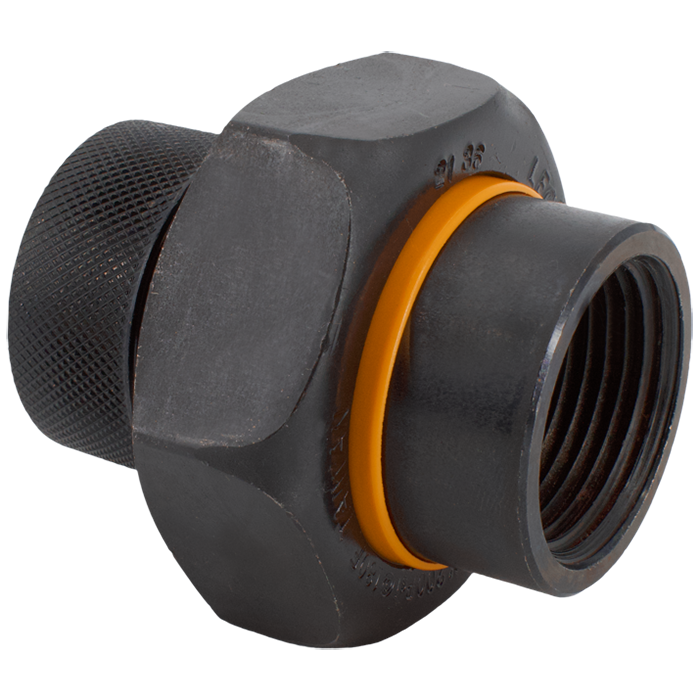 Legend Valves 301-337 1-1/2" Black Forged Carbon Steel Gas Service Dielectric Union