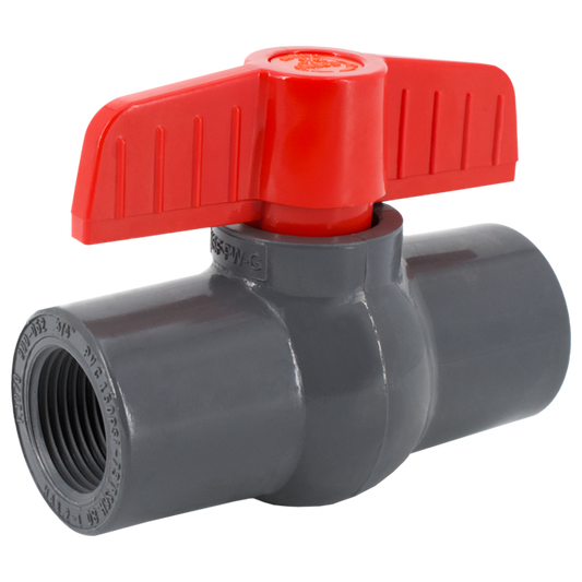 Legend Valves 201-428 2" NSF Listed UPVC Compact-Pattern Ball Valve with Tee Handle