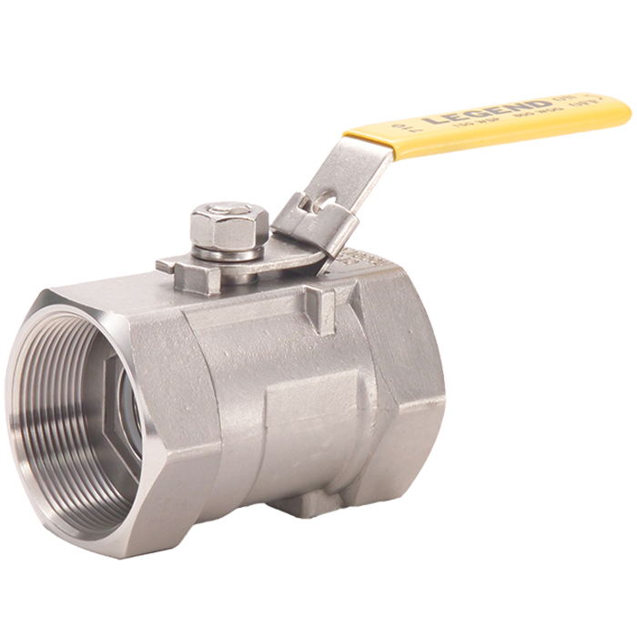 Legend Valves 113-123 1/2" 316 Stainless Steel One-Piece Conventional Port Ball Valve with Locking Device