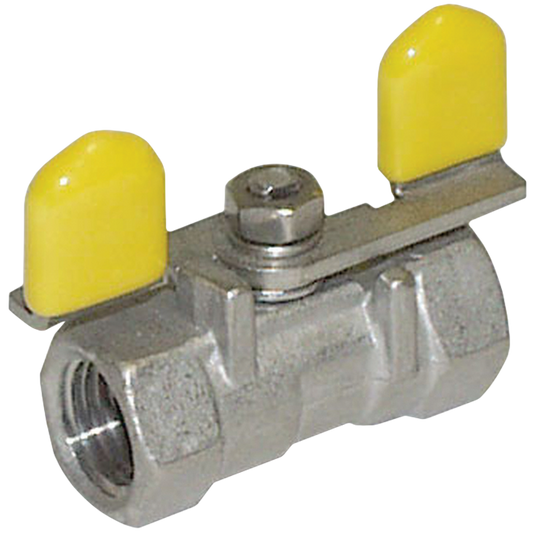 Legend Valves 113-301 1/4" 316 Stainless Steel Mini Ball Valve with Tee Handle