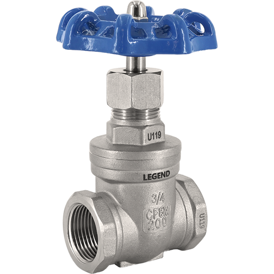 Legend Valves 113-408 2" 316 Stainless Steel Gate Valve