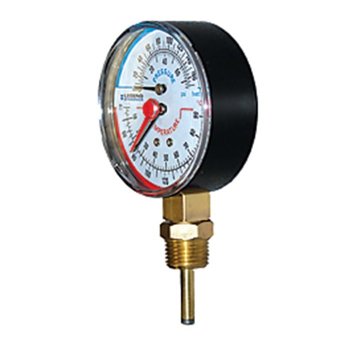Legend Valves 800-665 1/2" Bottom-Mount Temperature & Pressure Gauge