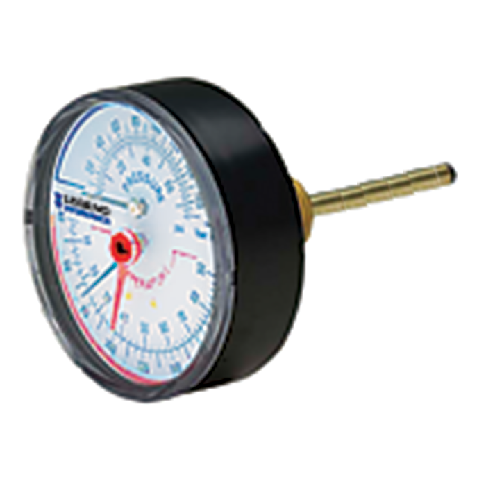 Legend Valves 800-662 1/4" Rear-Mount Temperature & Pressure Gauge