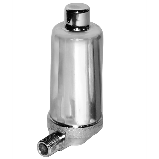 Legend Valves 110-321 1/8" Chrome-Plated Forged Brass Economy Angle-Pattern Steam Air Vent