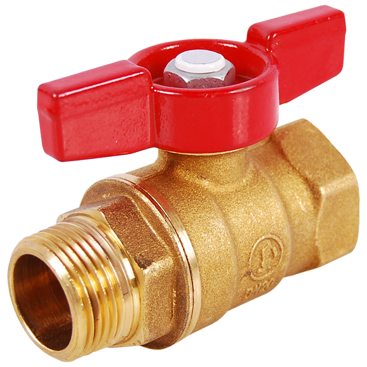 Legend Valves 101-534NL 3/4" No Lead Forged Brass Mini Large Port MNPT x FNPT Transition Ball Valve with Tee Handle