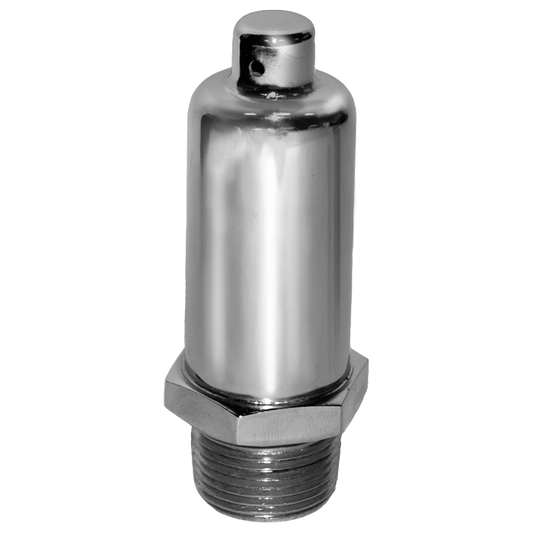 Legend Valves 110-323 1/4" T-93 Economy Straight Air Vent, Chrome Plated, MNPT