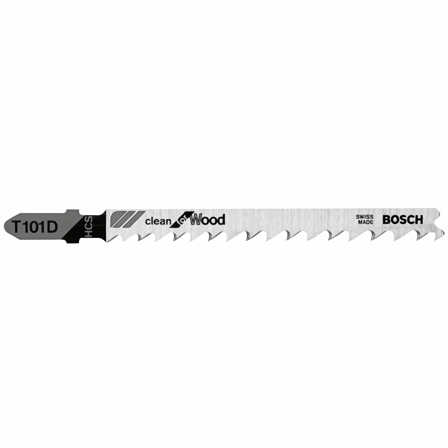 Bosch T101D 4", 6Tpi, Hcs Bosch Shank Jigsaw Blade (5 Pk)