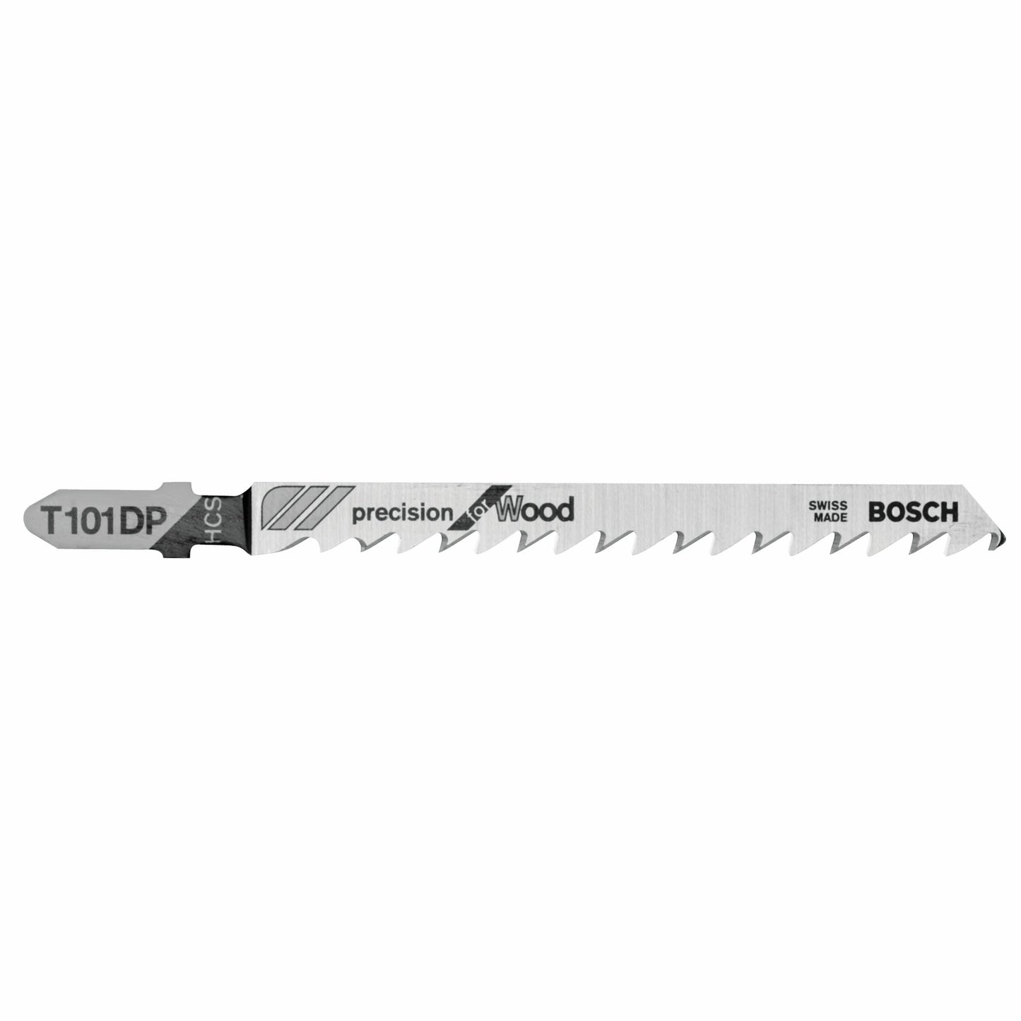 Bosch T101DP 4", 6Tpi, Hcs Bosch Shank Jigsaw Blade (5 Pk)