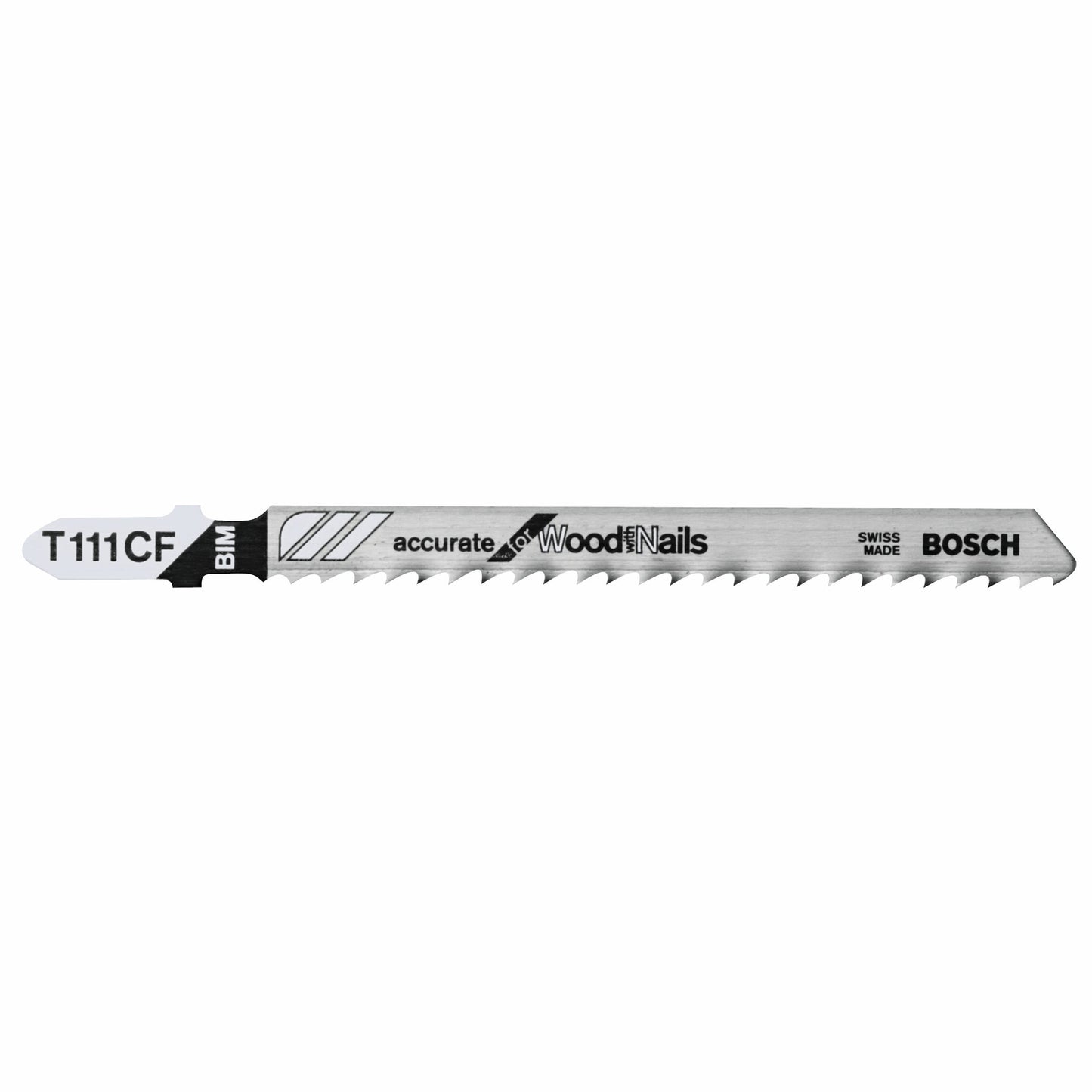 Bosch T111CF 4", 8Tpi, Bi-Metal Bosch Shank Jigsaw Blade (5 Pk)