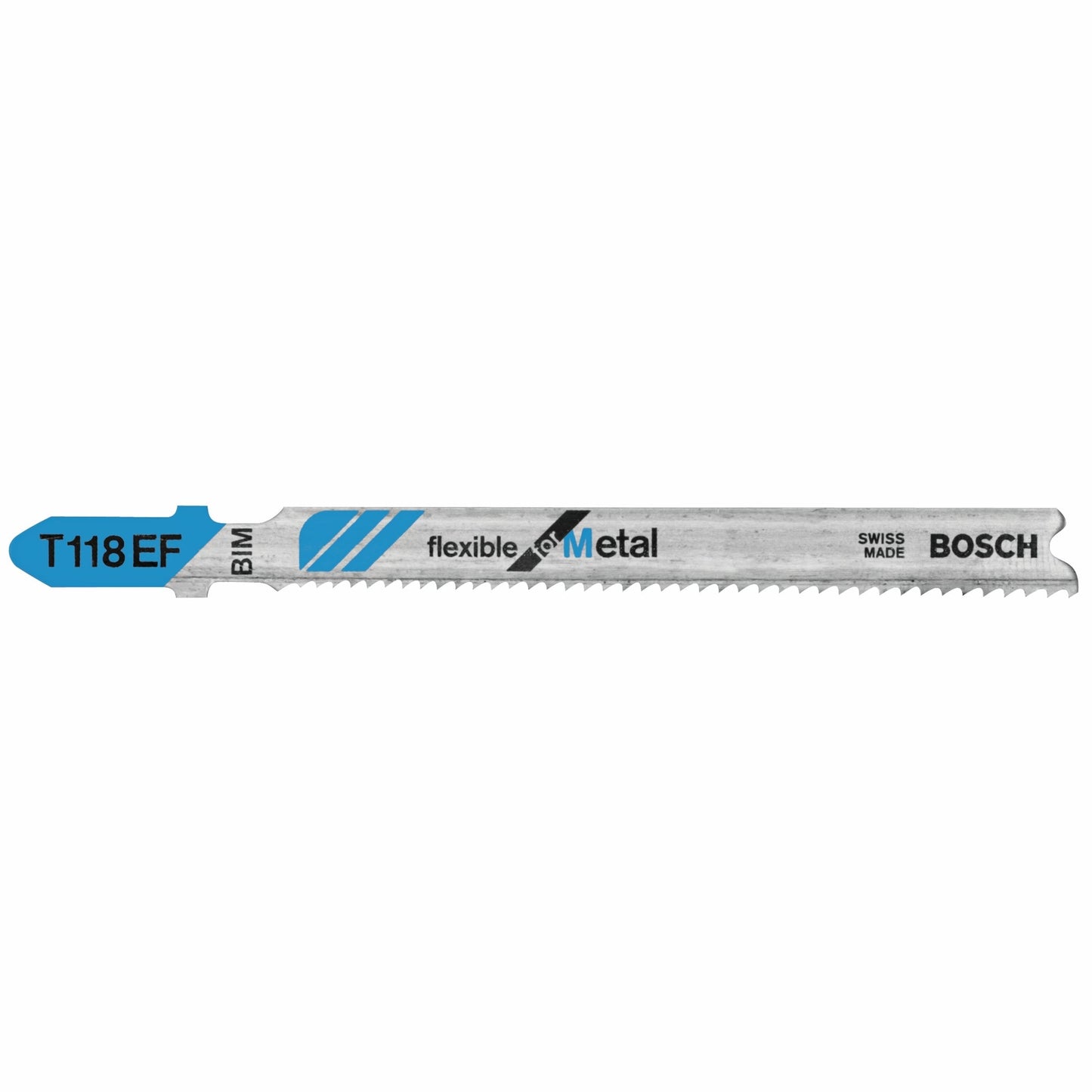 Bosch T118EF 3", 18Tpi, Bi-Metal Bosch Shank Jigsaw Blade (5 Pk)