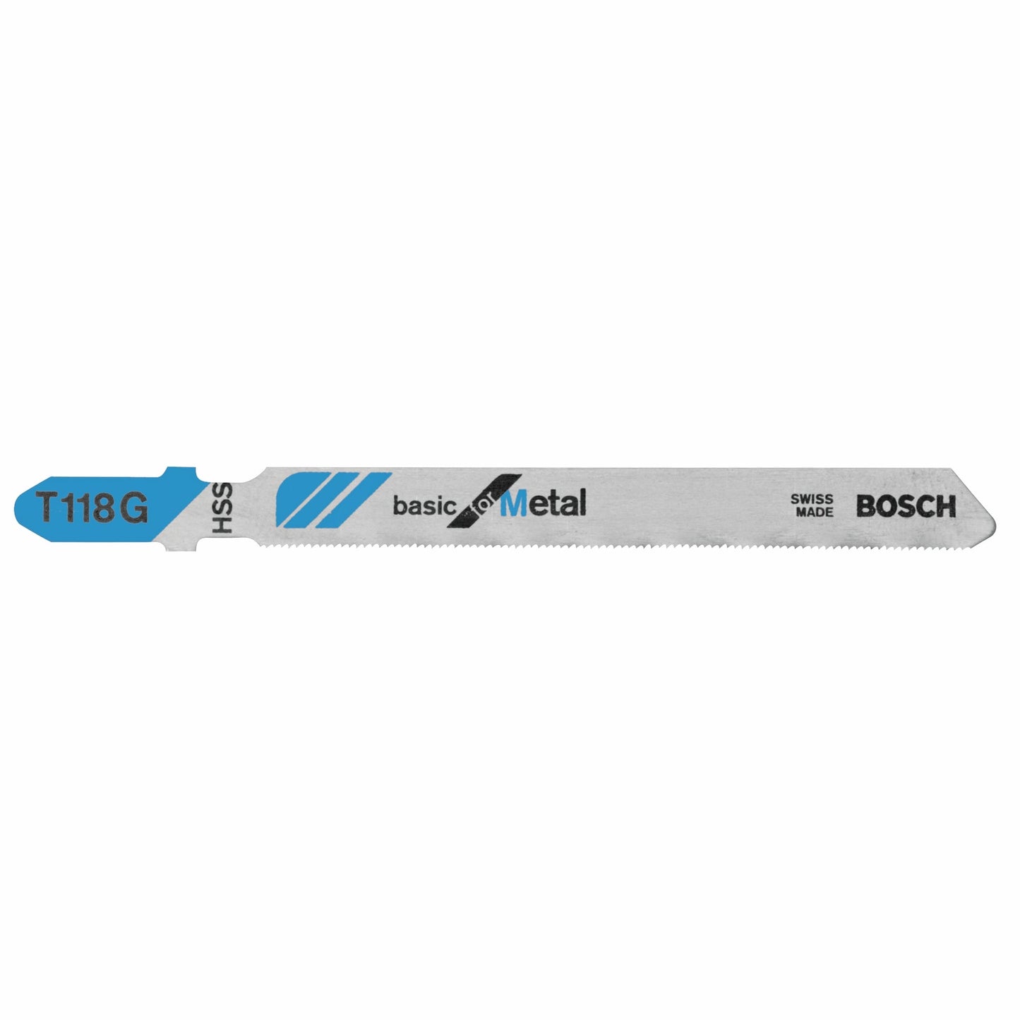 Bosch T118G 3", 36Tpi, Hss Bosch Shank Jigsaw Blade (5 Pk)