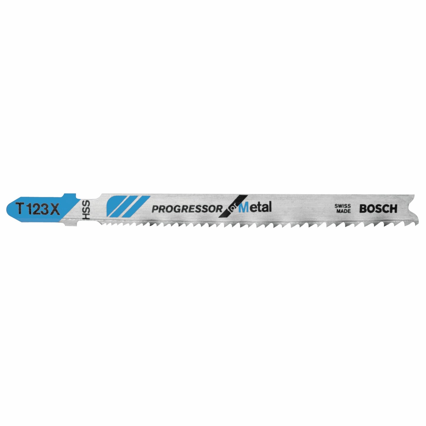 Bosch T123X 4", "Progressor" Hss Bosch Shank Jigsaw Blade (5 Pk)