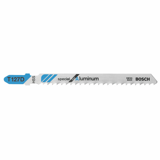 Bosch T127D 4", 8Tpi, Hss Bosch Shank Jigsaw Blade (5 Pk)