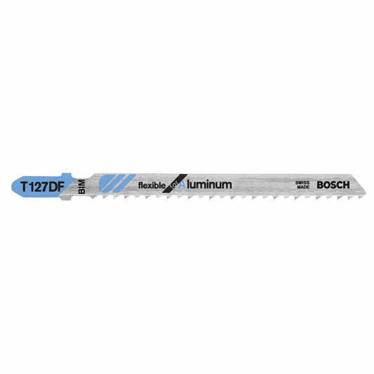 Bosch T127DF 4", 8Tpi, Bi-Metal Bosch Shank Jigsaw Blade (5 Pk)