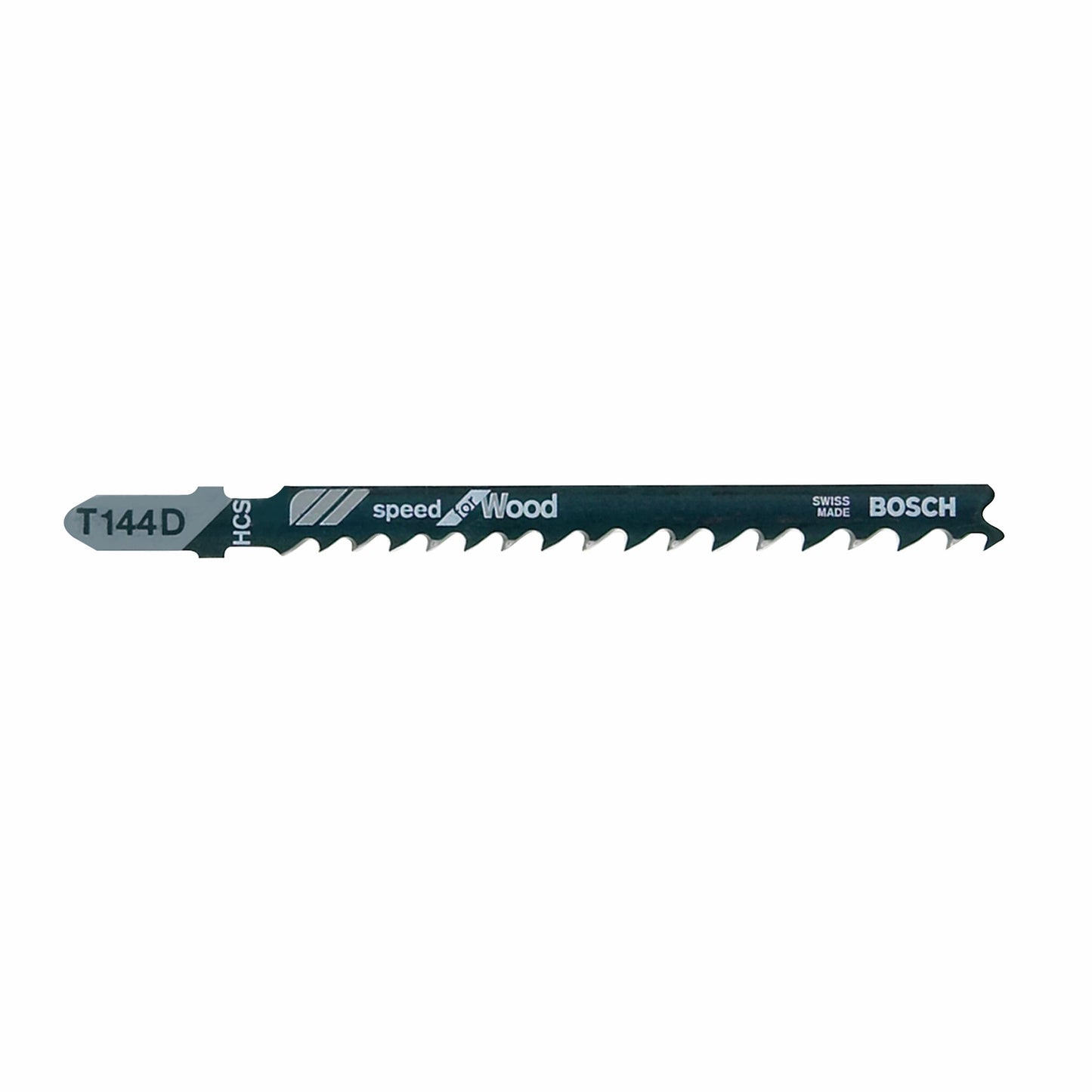 Bosch T144D 4", 6Tpi, Hcs Bosch Shank Jigsaw Blade (5 Pk)