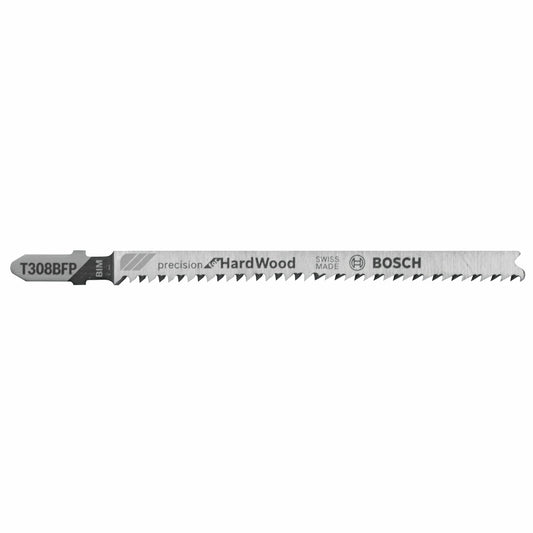 Bosch T308BFP Precision For Hardwood Jigsaw Blade - 5Pk