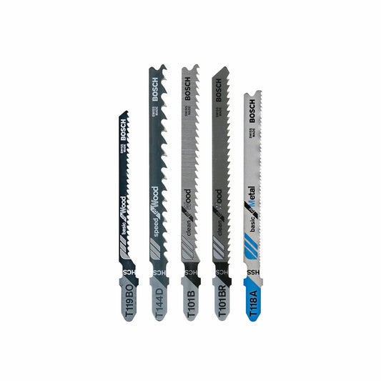 Bosch T501 Bosch 5 Pc T-Shank Jigsaw Set